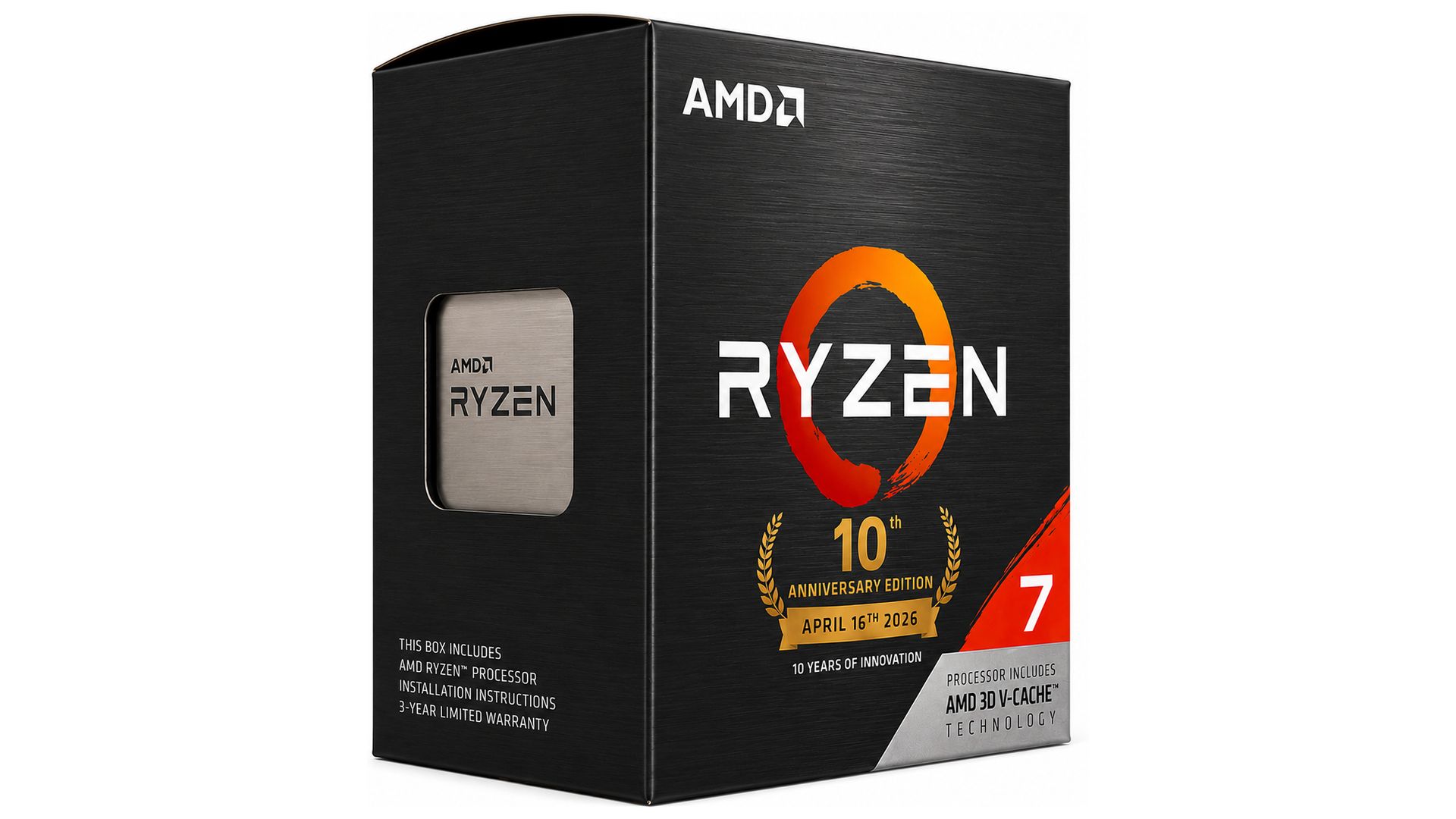 По слухам, AMD готовит юбилейный Ryzen 7 5800X3D 10th Anniversary Edition
