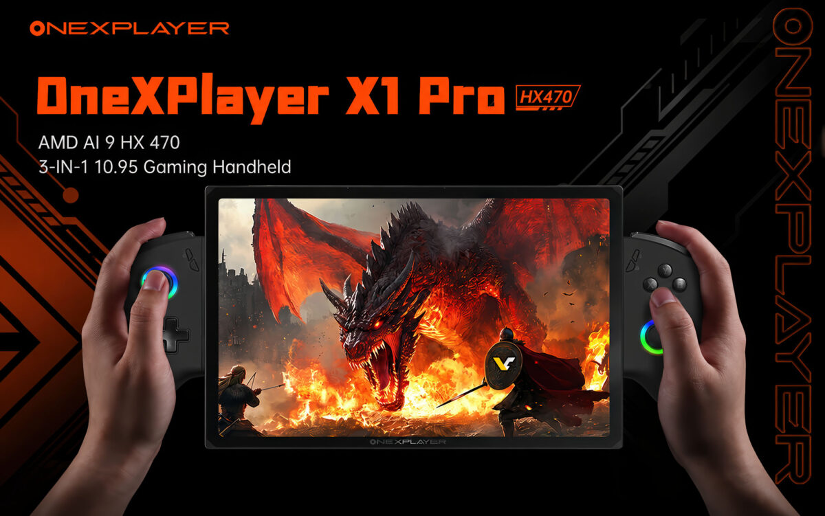 OneXPlayer X1 Pro получил процессор AMD Ryzen AI 9 HX 470