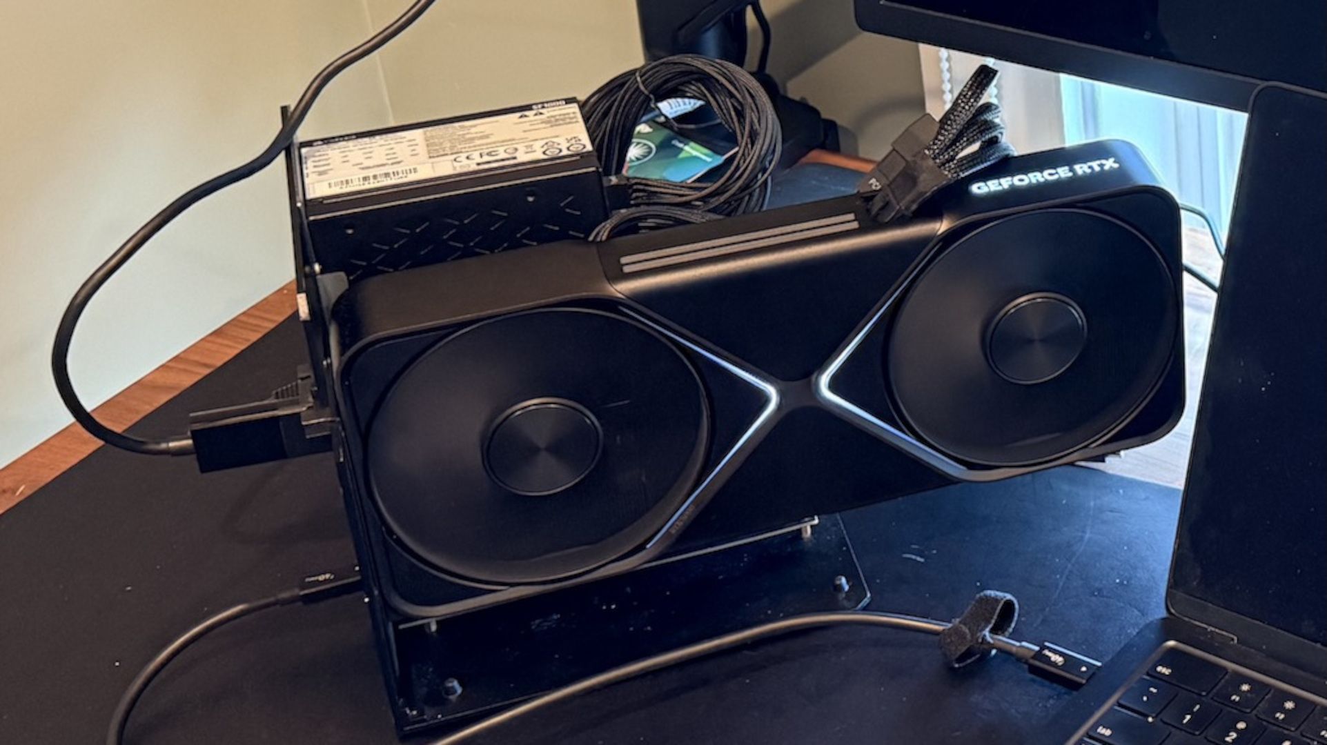 RTX 5090 in a eGPU dock connected to a M-series MacBook