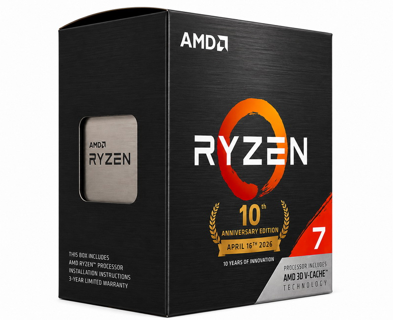 Ryzen 7 5800X3D Anniversary Edition поступил в продажу в Индии за $310