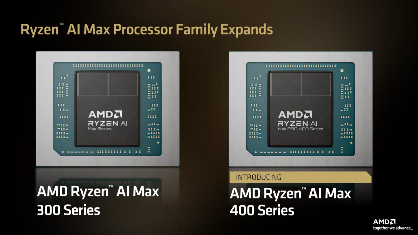 AMD Ryzen AI MAX 400 получит поддержку 192 ГБ памяти для локальных LLM